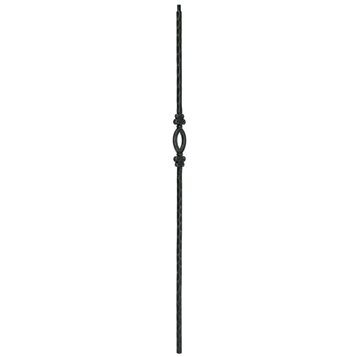 T-95 Single Oval Edge Hammered Tubular Steel Baluster (2)