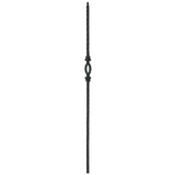 T-95 Single Oval Edge Hammered Tubular Steel Baluster (2)