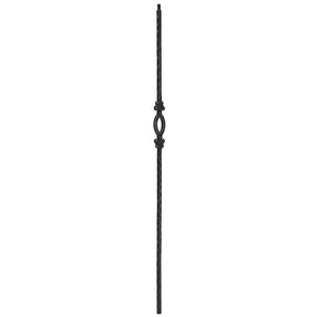T-95 Single Oval Edge Hammered Tubular Steel Baluster (2)