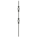 T-96 Double Oval Edge Hammered Tubular Steel Baluster (2)