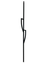 T79 1/2" Split Shield Metal Balusters, Satin Black