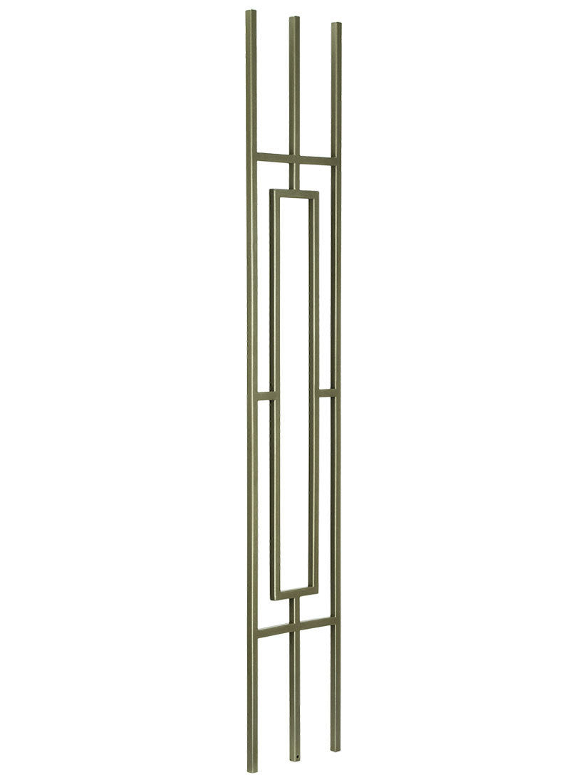 T813 Square Rectangle Tubular Steel Baluster Angled View