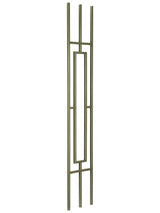 T813 Square Rectangle Tubular Steel Baluster Angled View