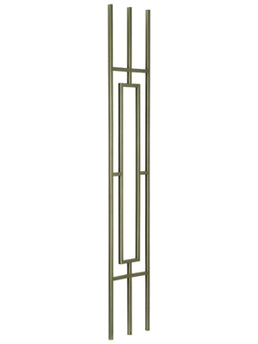 T813 Square Rectangle Tubular Steel Baluster Angled View