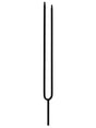T86 1/2" Tuning Fork Baluster, Satin Black (2)