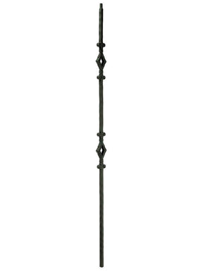 T-94 Double Diamond Edge Hammered  Shown in Satin Black