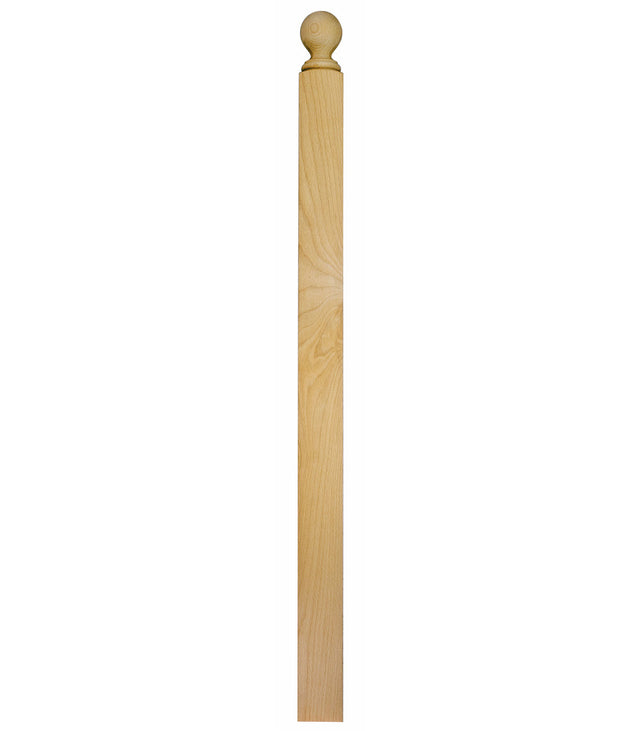 A-3004BT 48" Ball Top S4S Newel Post