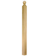 A-3004BT 48" Ball Top S4S Newel Post Shown in Beech