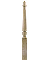 A3015F Fluted 56" Pin Top Landing Newel Post 