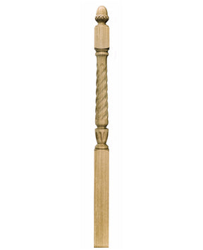 A3042T Twist 56" Acorn Top Starting Newel Post