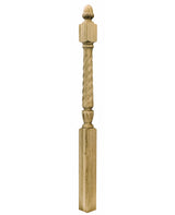 A3042T Twist 56" Acorn Top Starting Newel Post Shown in Red Oak