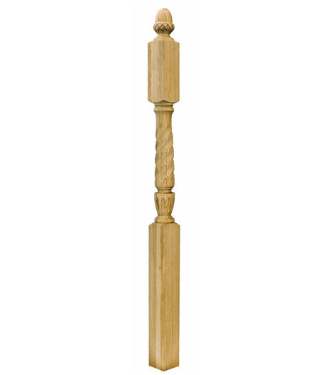 A3045T Twist 56" Acorn Top Starting Newel Post