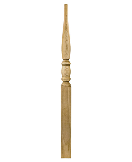953-4PT-44 Pin Top Starting Bordeaux Newel Post (Show in Euro-Beech) 2