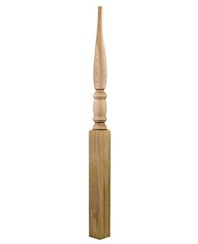 953PT-44 Pin Top Starting Bordeaux Newel Post (Show in Euro-Beech)