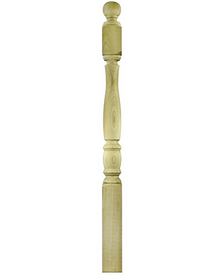 955-4BT-48 Ball Top Starting Bordeaux Newel Post