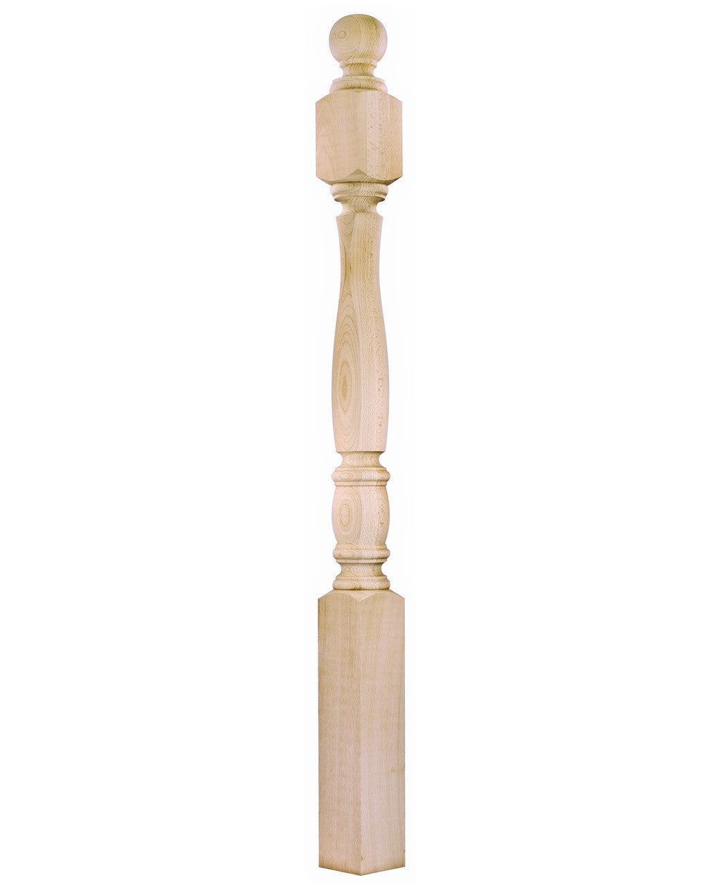 955-4BT-48 Ball Top Starting Bordeaux Newel Post