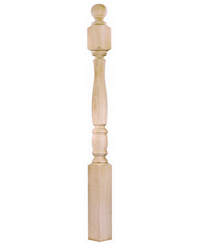 955-4BT-48 Ball Top Starting Bordeaux Newel Post