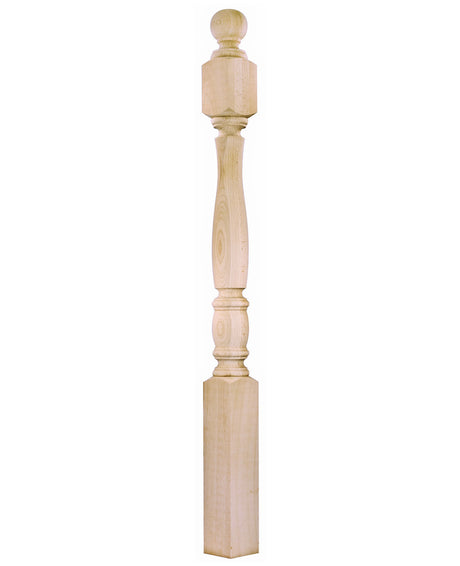 955-4BT-48 Ball Top Starting Bordeaux Newel Post