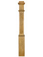 991F Fluted Ranch Box Newel Newel 1