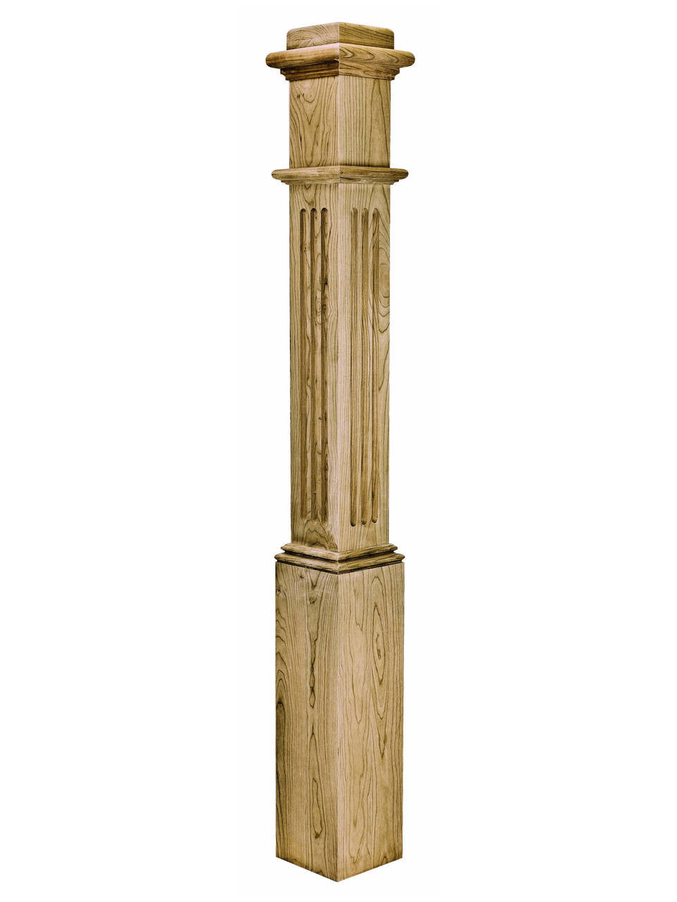 991F Fluted Ranch Box Newel Newel 2
