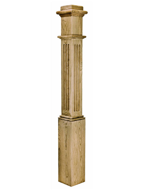 991F Fluted Ranch Box Newel Newel 2