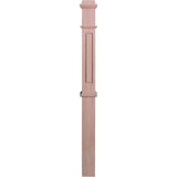 RP-4375 Primed with Special Species Trim Raised Panel Box Newel Post (2)