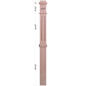 RP-4375 Raised Panel Box Newel Post