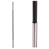 SoHo - Stainless Steel Base on Satin Black Baluster (17.4.1) Two Sleeves