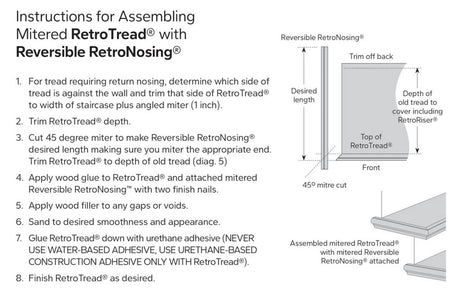 Installation - Young RetroReturn Mitered Returns Tread Kit with Riser (2)