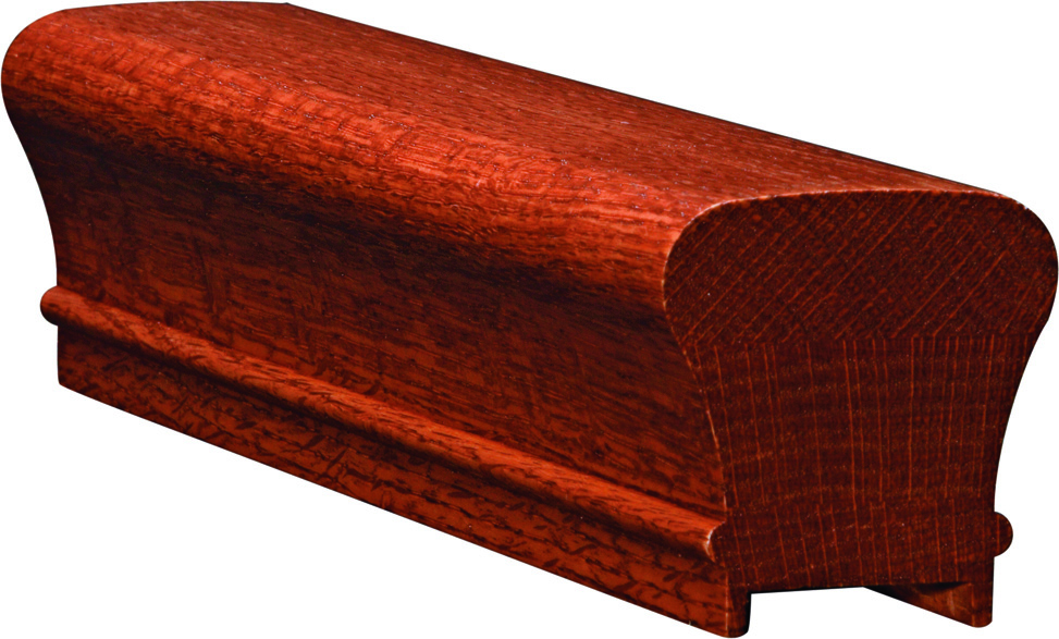 6010 Plowed Red Oak Handrail