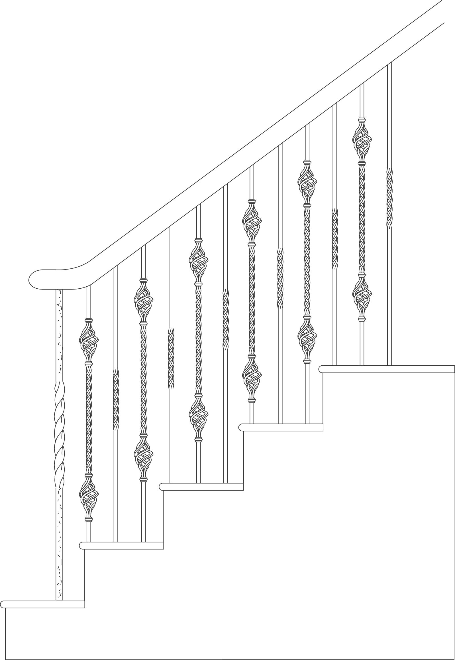 Palermo Cadd Iron Baluster Example