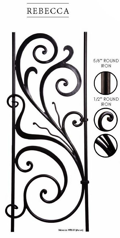 Rebecca Iron Stair Panel by House of Forgings