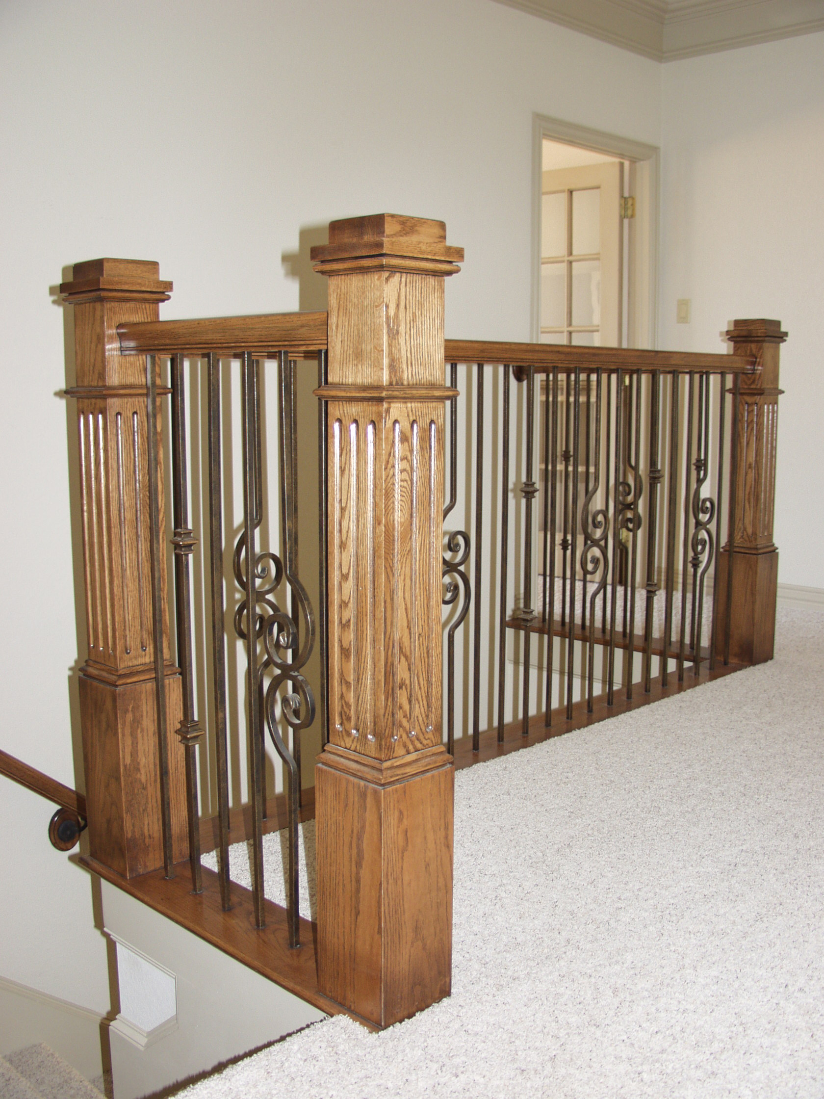 Versatile Stair Balusters with Large Box Newels